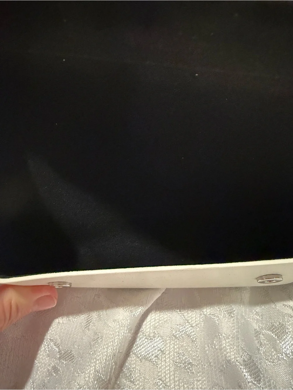 Burberry Cream Leather Eyewear Case NWOT